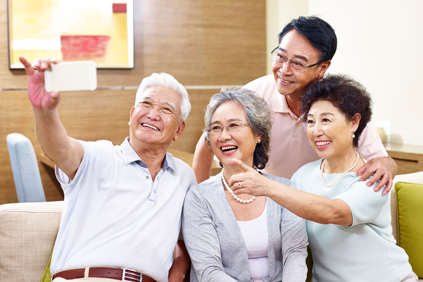 senior people taking a selfie How Long Will Your Loved Ones Stay In Lacombe, LA Senior Living