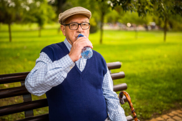 Elderly man in park
